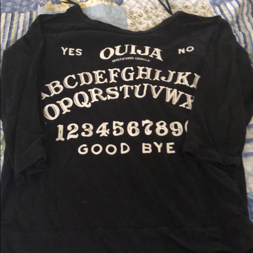 Half sleeve ouija board shirt